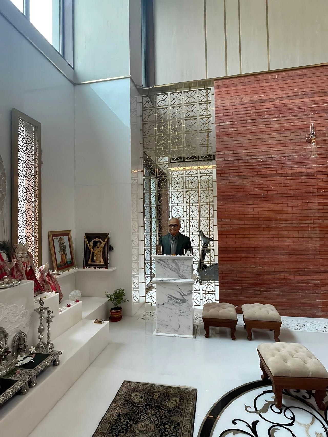 Decorative metal screen and partition