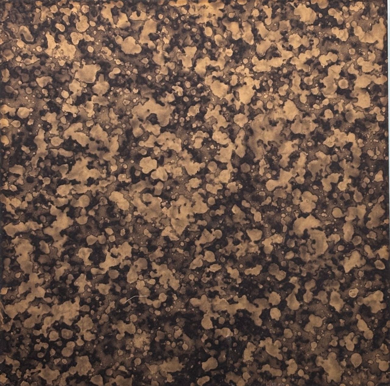 Distressed metal finish sample