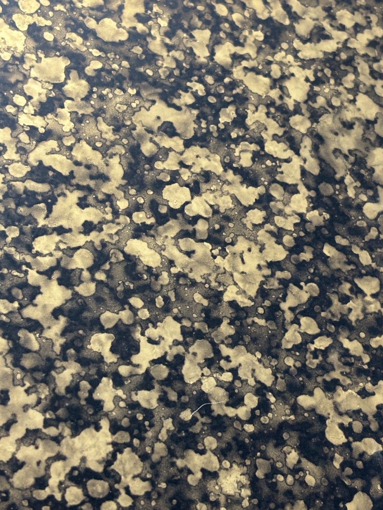 Distressed metal finish sample
