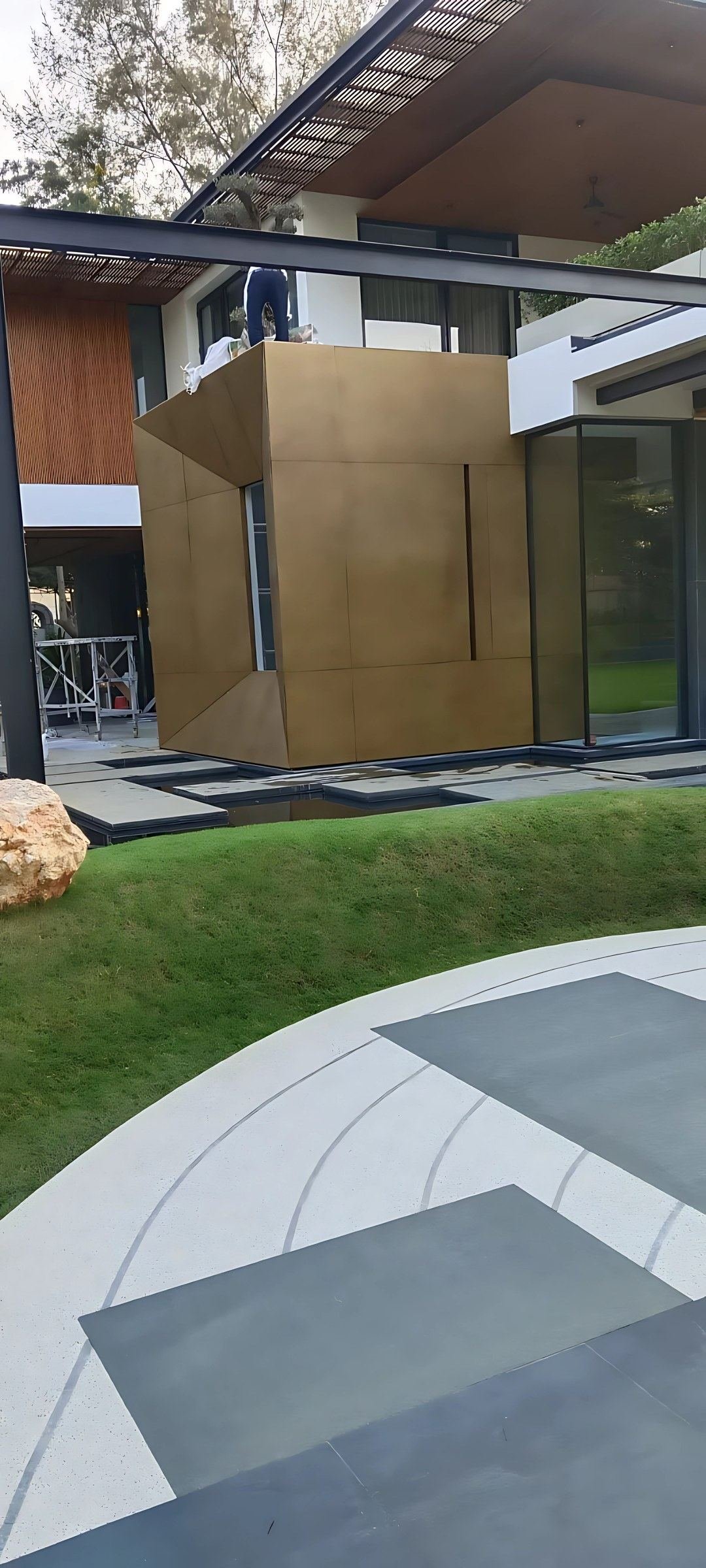 Exterior metal cladding