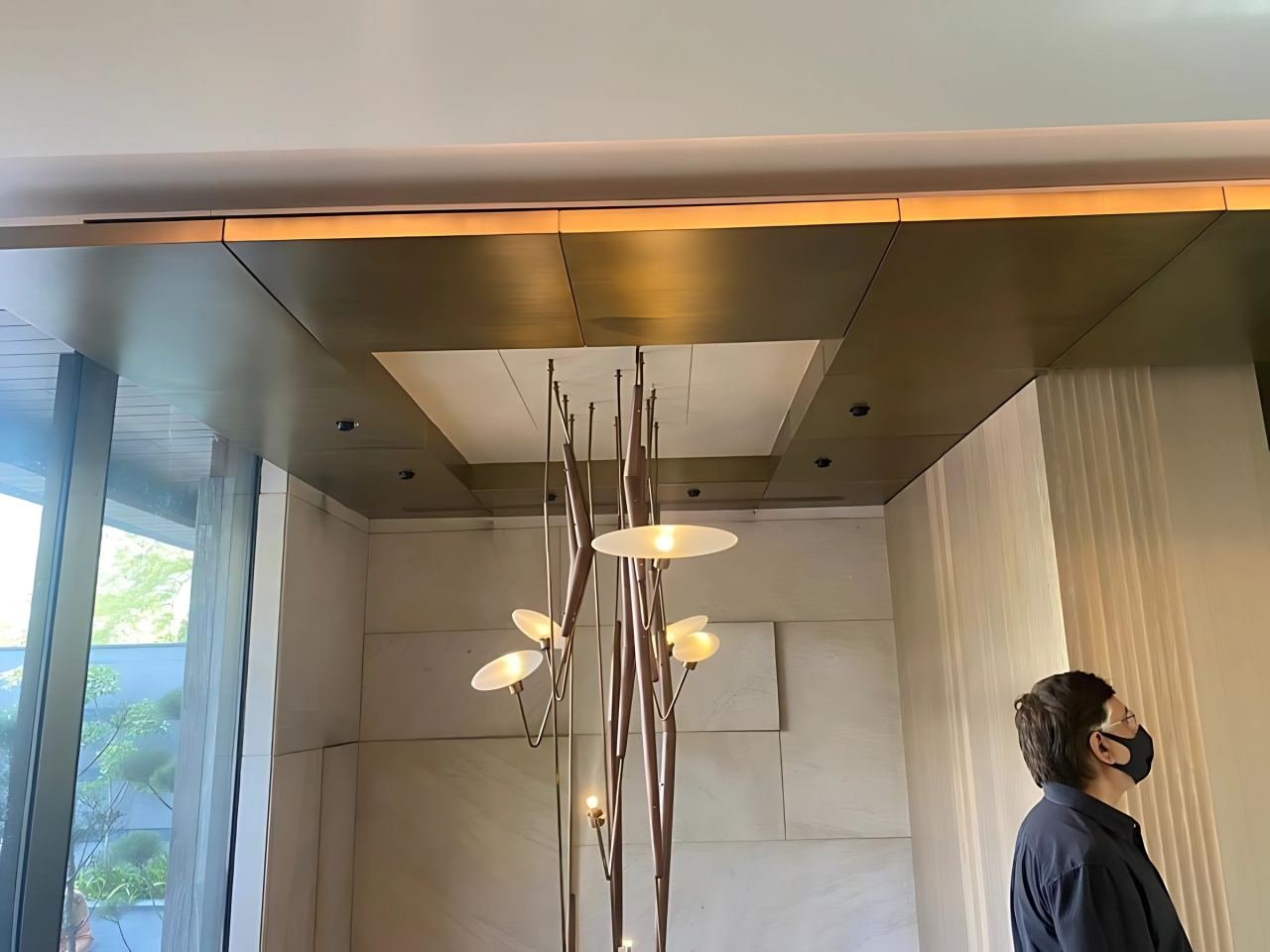 Metal ceiling panel