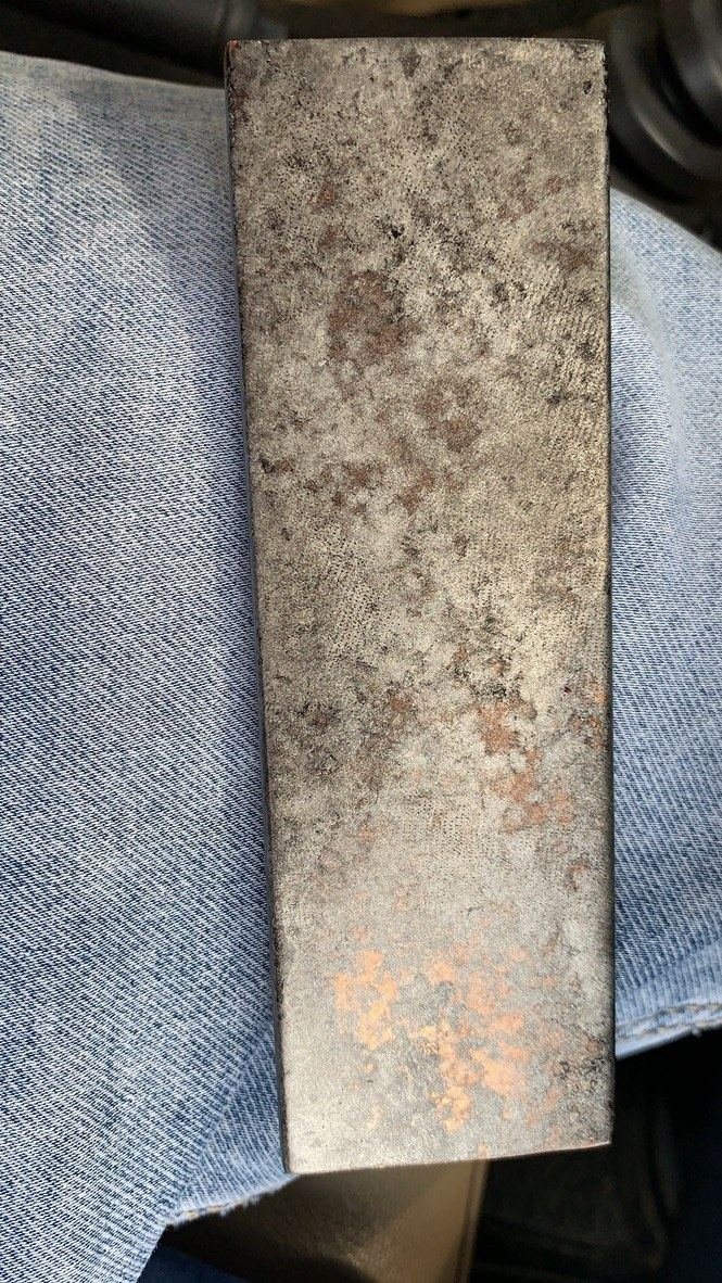 Metal finish sample from the DFI workshop