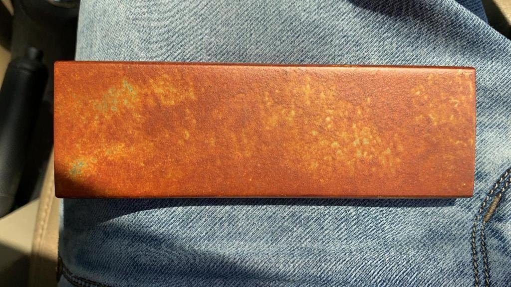 Metal finish sample from the DFI workshop