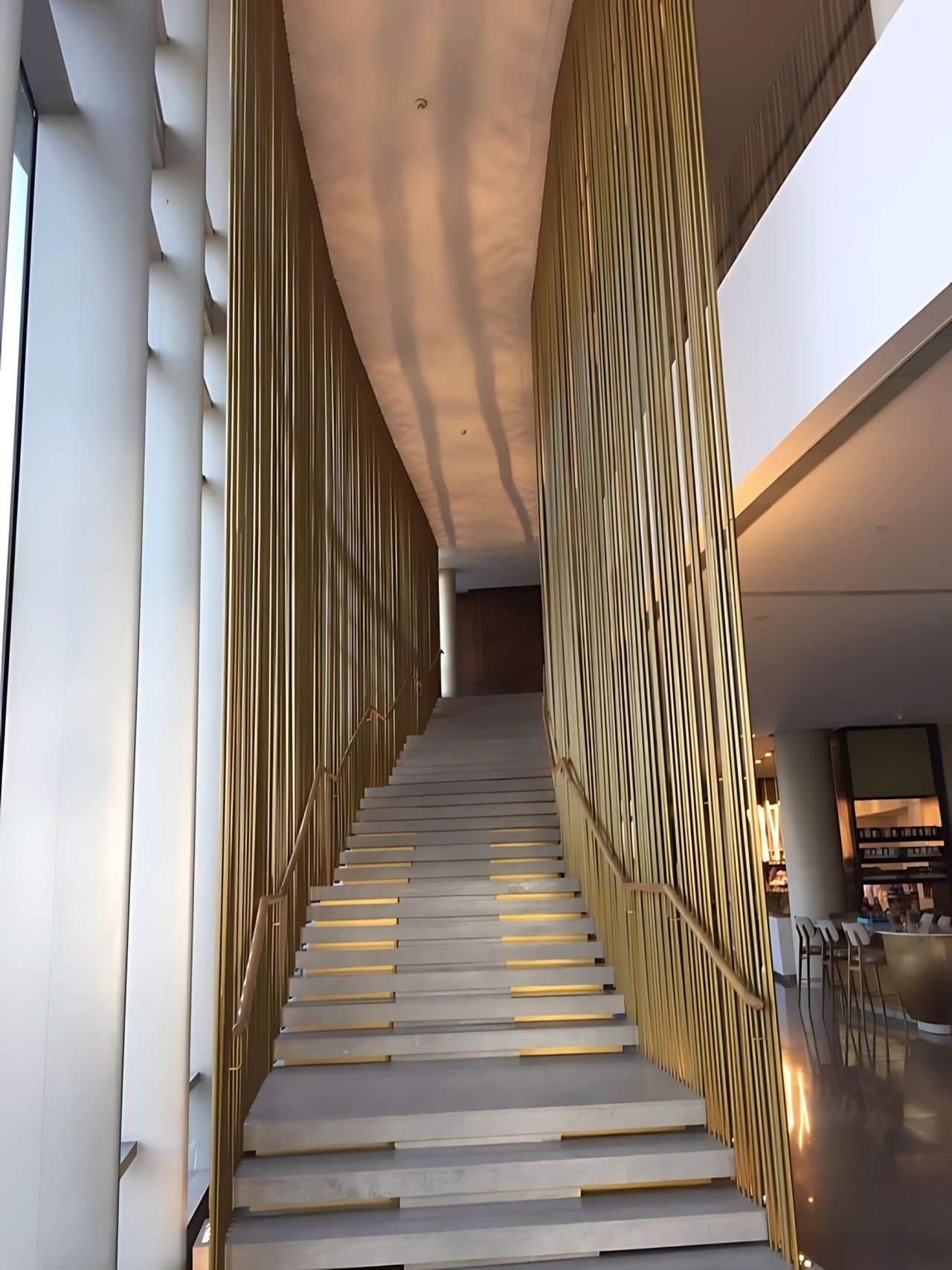 Metal railing and staircase