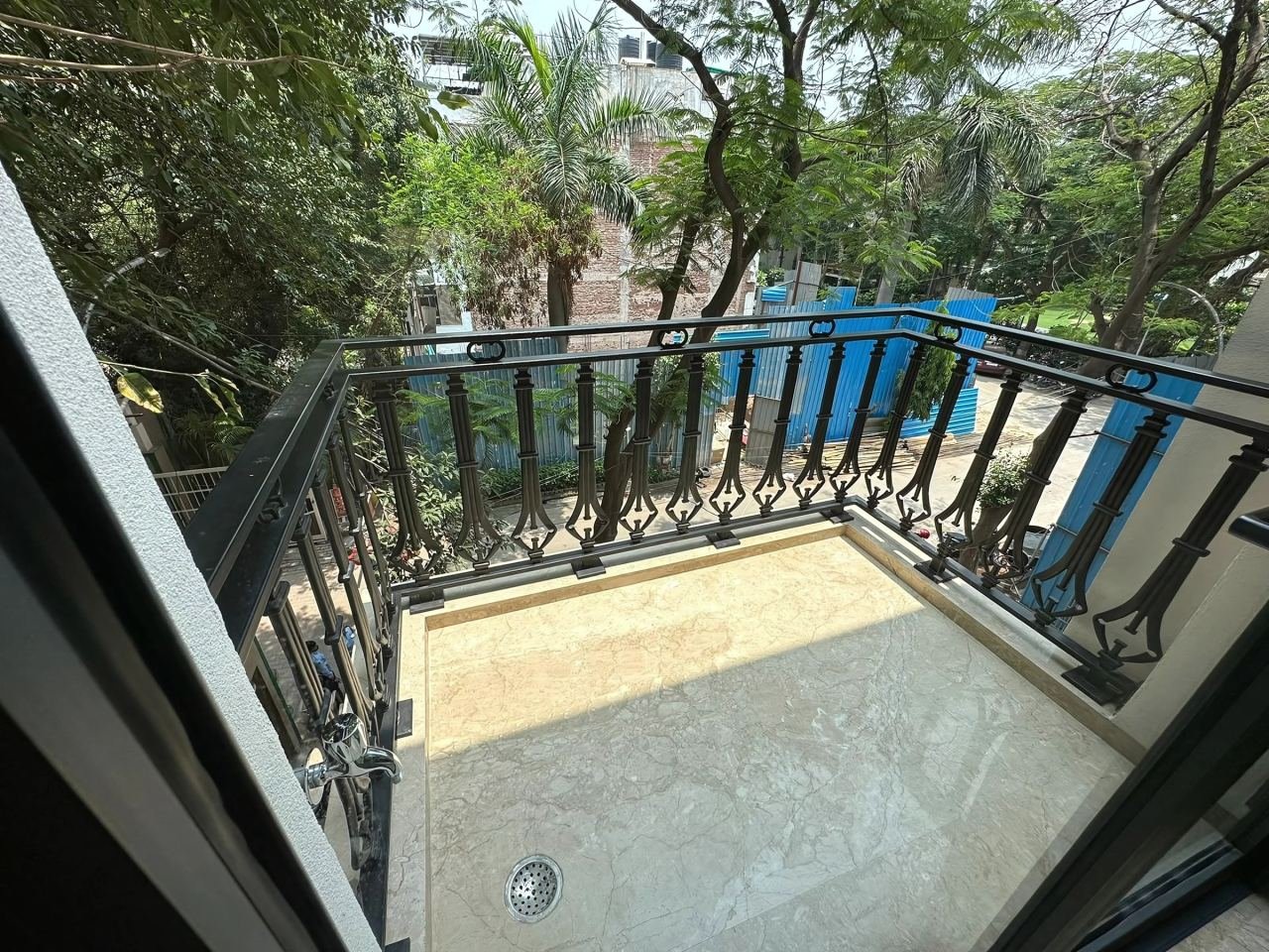 Metal railing and staircase