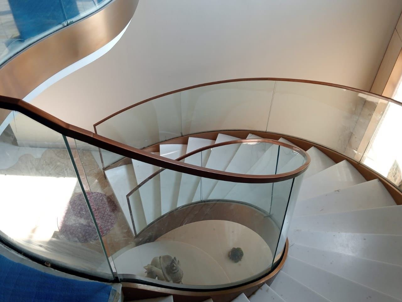 Metal railing and staircase