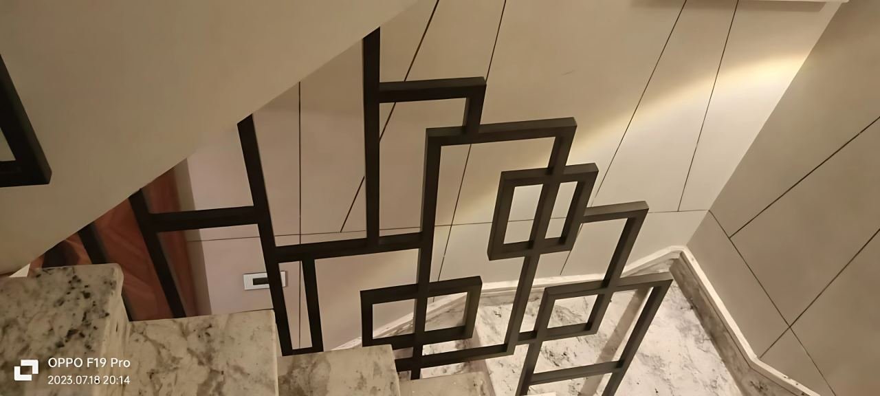 Metal railing and staircase