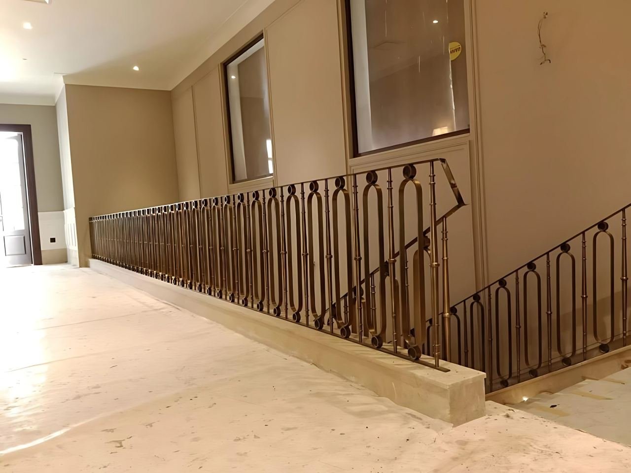 Metal railing and staircase
