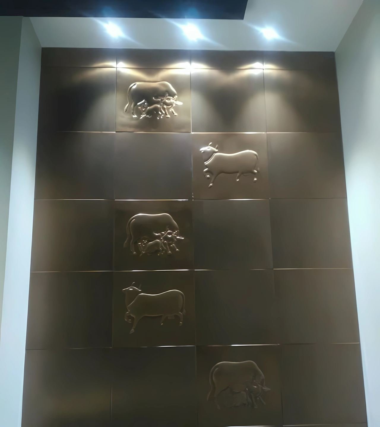 Metal wall art panel
