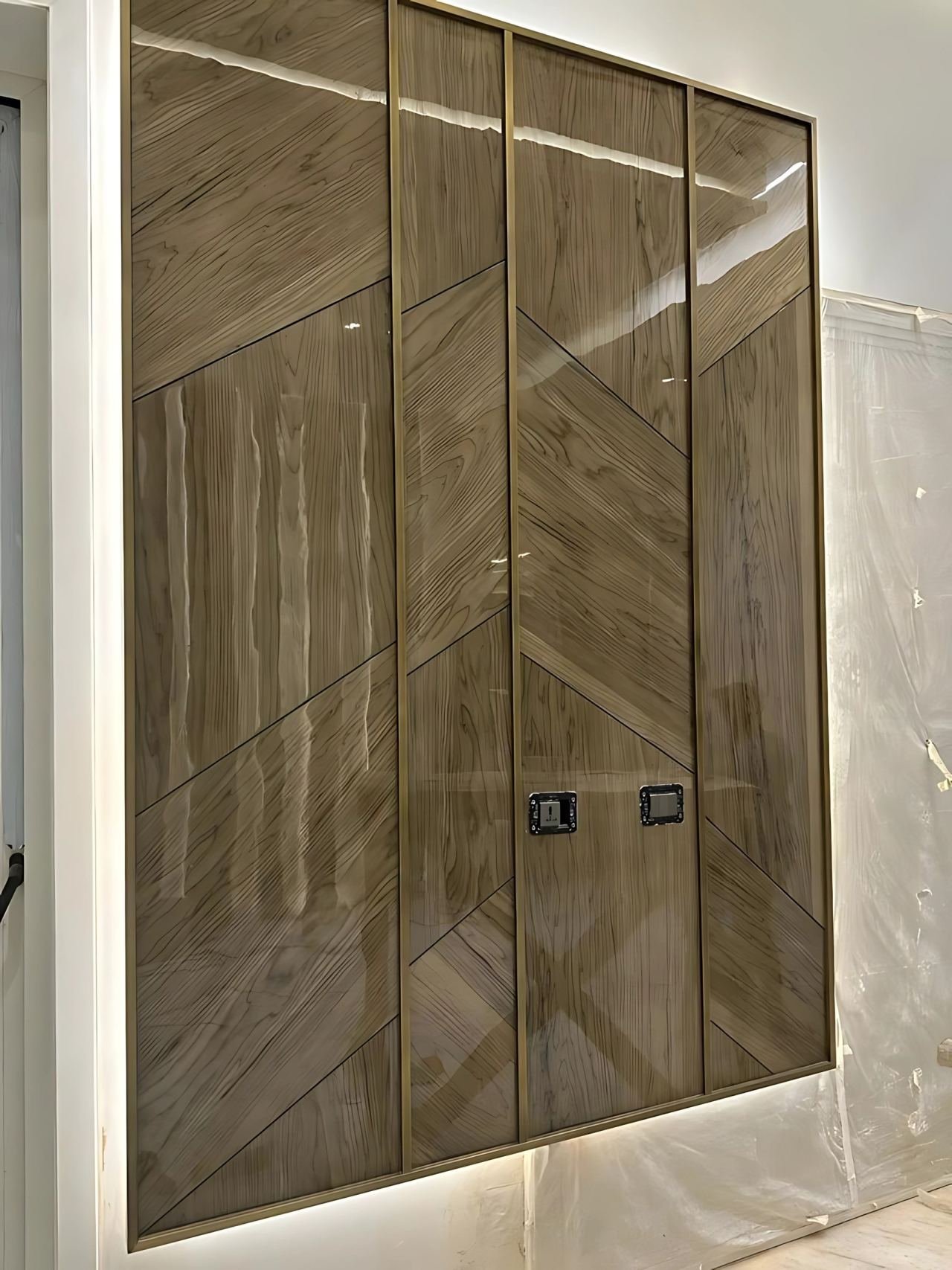 Metal wall cladding