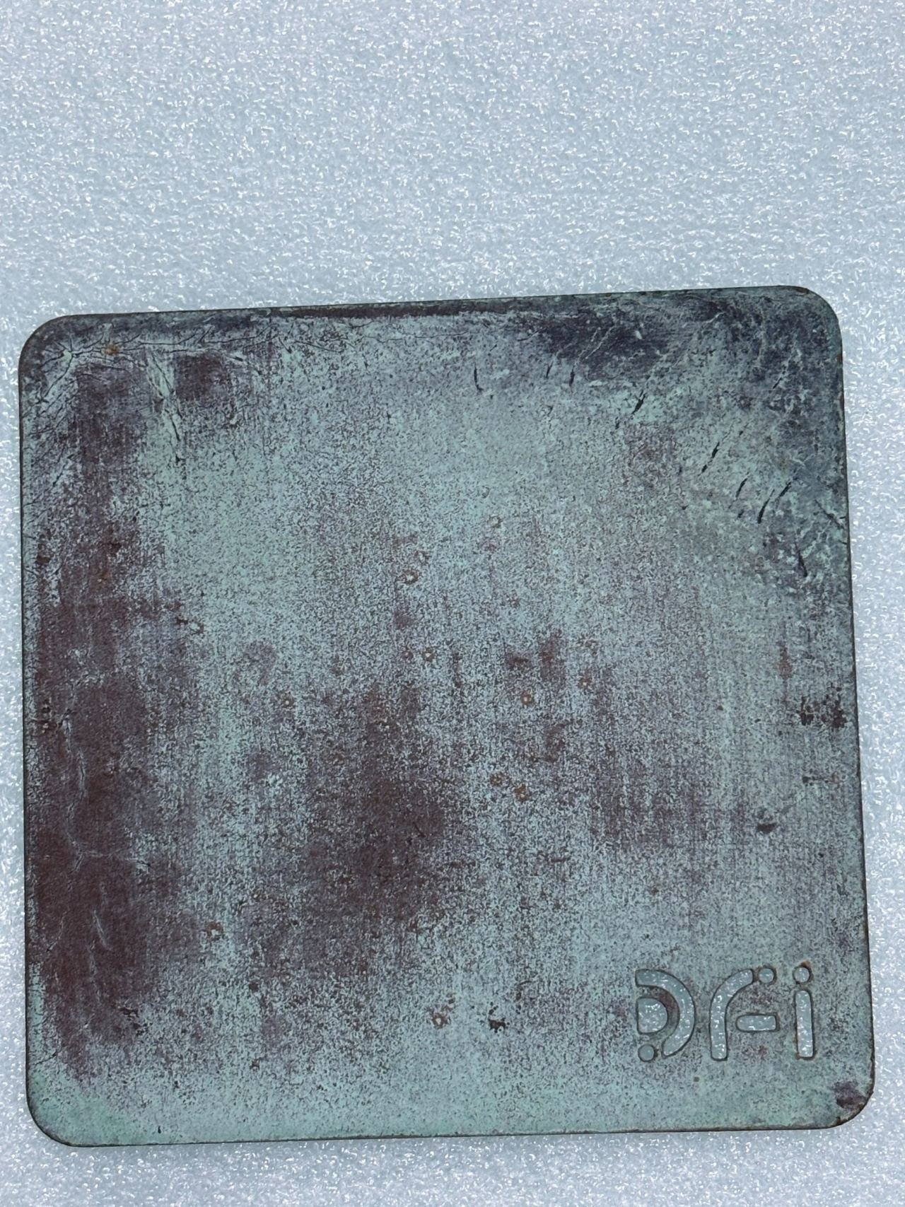Natural patina finish sample