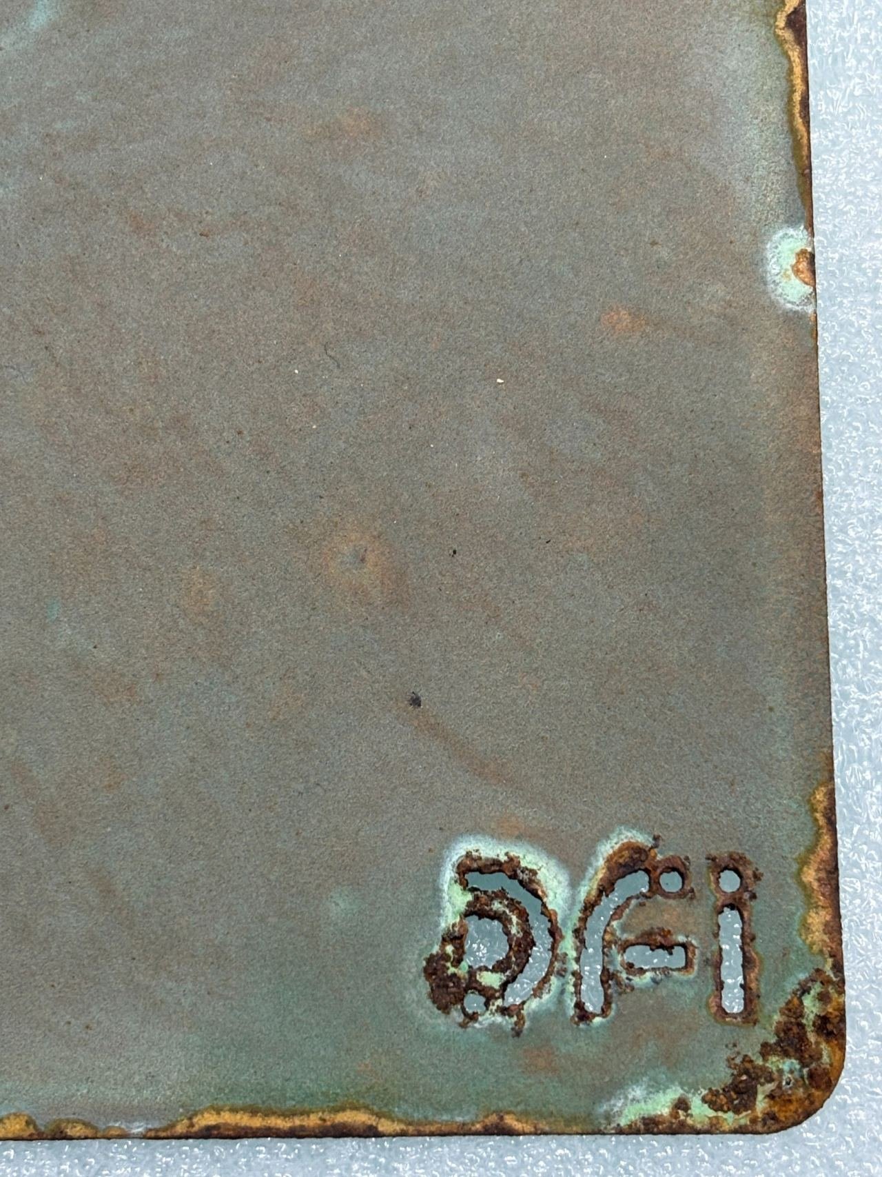 Natural patina finish sample