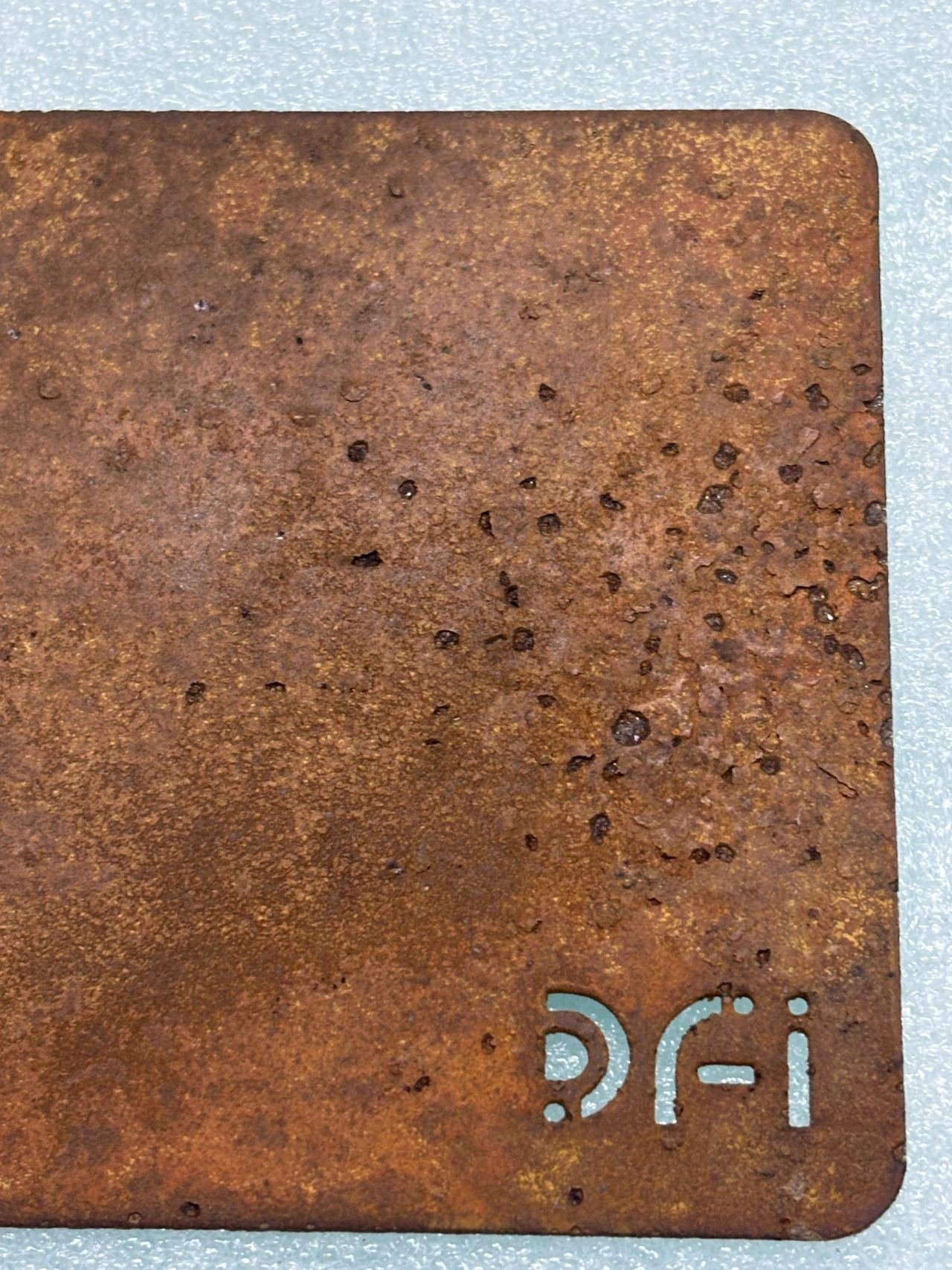 Natural patina finish sample