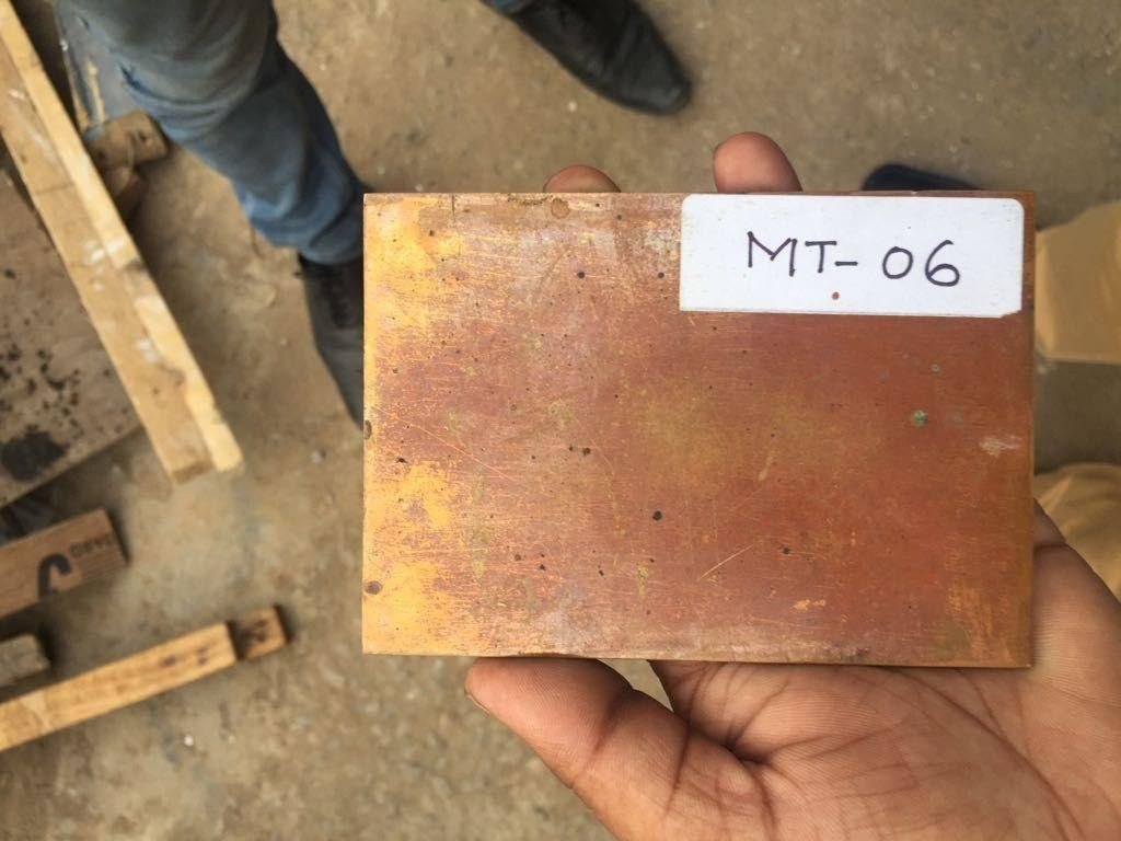 Natural patina finish sample