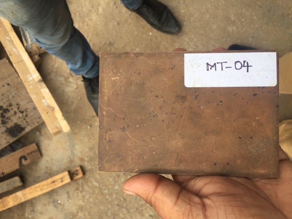 Natural patina finish sample