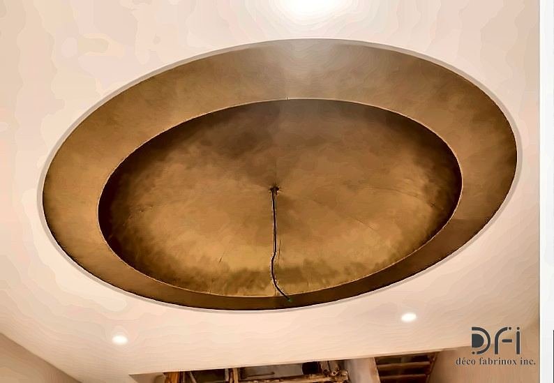 Antique gold domed ceiling feature