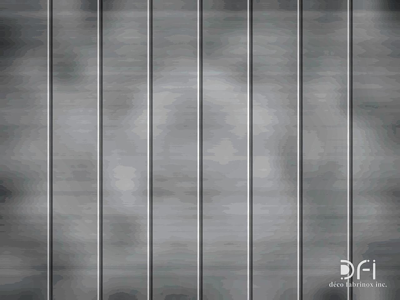 Standing-seam zinc cladding panel layout (reference drawing)