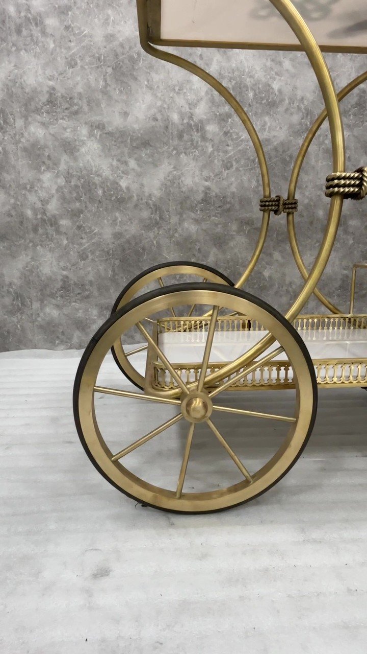 Brass bar trolley